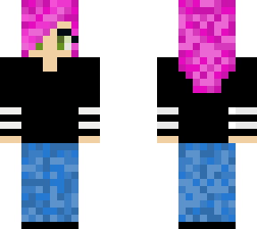 basic pink hair girl