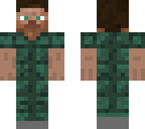dark prismarine steve 2