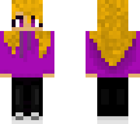 girl with purple hoodie