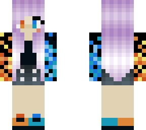 lava and water girl with purple hair 2.0