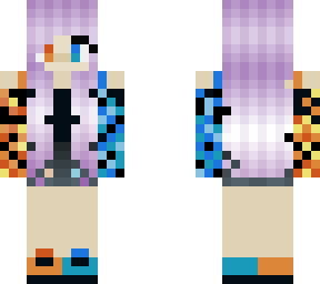 lava and water girl with purple hair 3.0