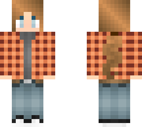 orange flannel fall design