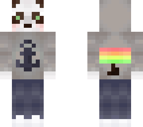 panda in  anchor sweatshirt