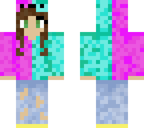 pink and blue bear hoodie and yellow socks!