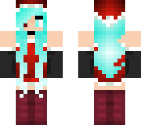 updated female santa with purple boots