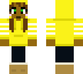 yellow hoodie