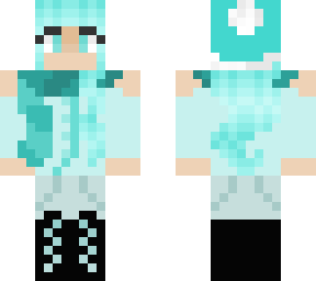 + winter girl + (cyan)