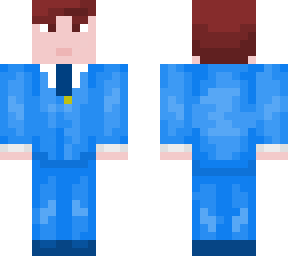 blue suit man