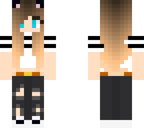cute girl whit catears
