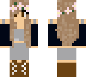 fancy going out skin with flower crown