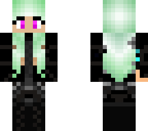 green hair girl