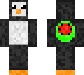 mr fruit logo in a penguin