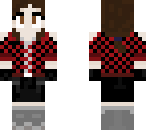 ponytail black&red girl