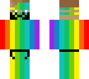 rainbow jumpsuit skin