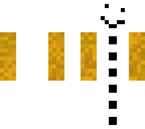 2-in-1 snow golem (body: normal snow golem outer layer: backwards snow golem)