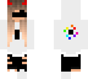 blind devil white hoodie girl with color wheel