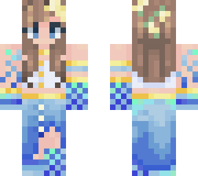 blue gown