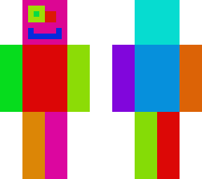 crazy rainbow man