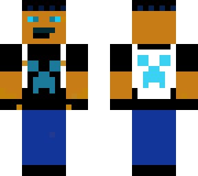 creeper blue boy with bag