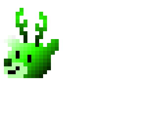 dark green & light green reindeer