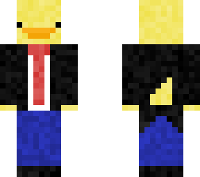 ducky with headphones and tux