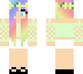 mint pastel unicorn girl