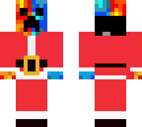 santa fire creeperskin