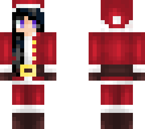 santa girl with black hair