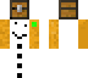 snow golem holding a chest and the time stone