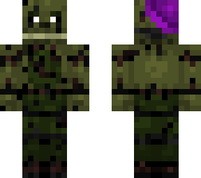 springtrap with one bear ear and a hat