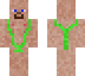 bald steve with bathing suit