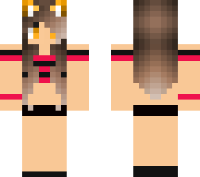 pink and black swimwear