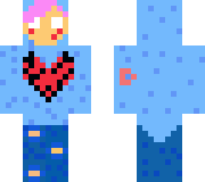 random blue boy herobrine