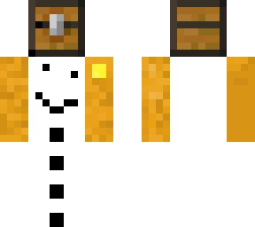 snow golem holding a chest and the mind stone