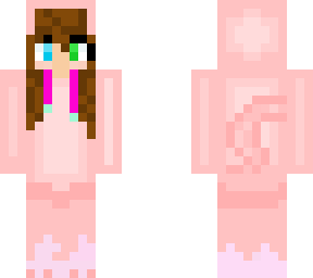 brown hair axolotl girl