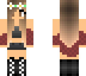 edited crop top cute girl with flower crown