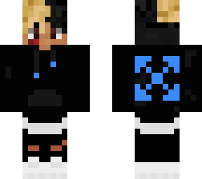 jahseh blue and black hoodie