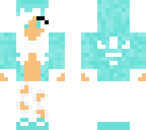 cyan and white adidas girl