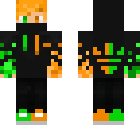 masked green and orange