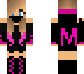 me as half goth/bad girl and half girly girl
