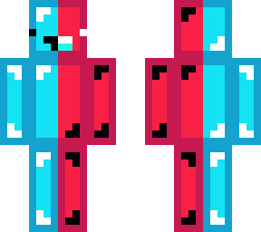 normal skeppy on the left and inverted skeppy on the right