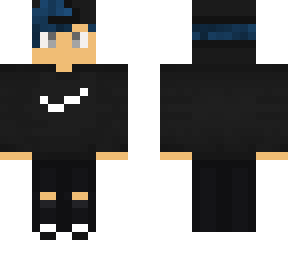 (blue hair // nike hoodie) (first skin in a while)