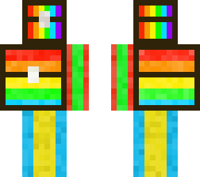 again, rainbow box holding guy