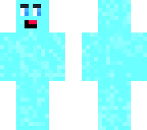 neon blue derp face