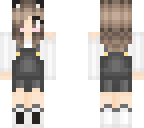 panda overall girl