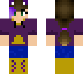 amethyst wolf girl (purple, gold)