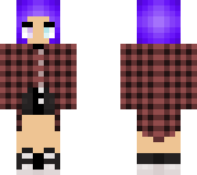 amythest red flannel black shorts