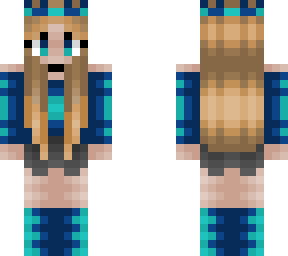 frozen queen - dark blue/aqua blue - dirty blonde - shorts