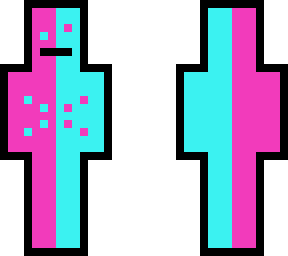 pink , cyan basic/simple