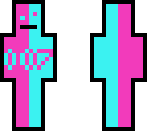 pink , cyan basic/simple but with 007